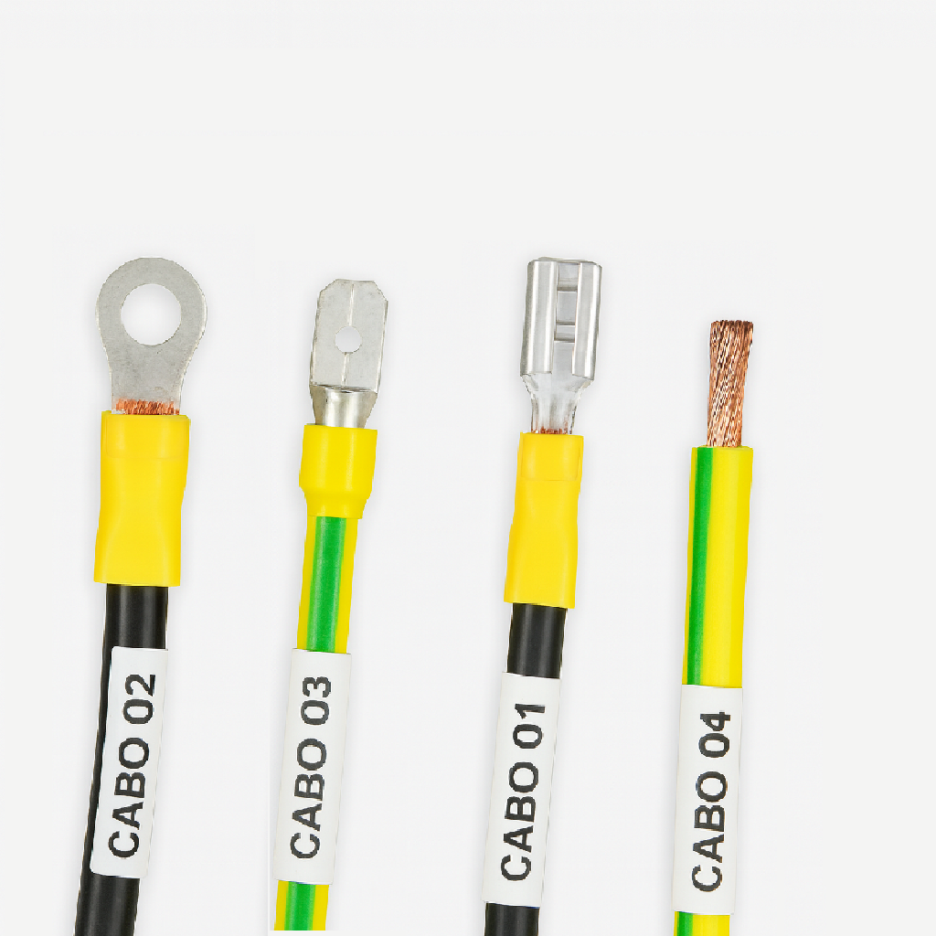 Fios com Terminais + Identificador